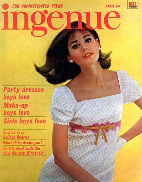 ingenue cover april 1965 colleen corby party dress teens 60s and 70s fashion
