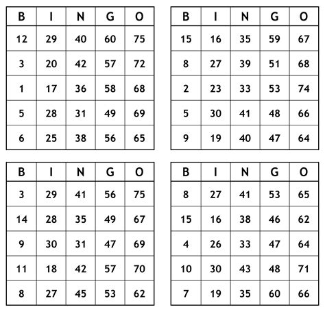 Free Printable Bingo Cards With Numbers 1 75 Bingo Baker Has Thousands