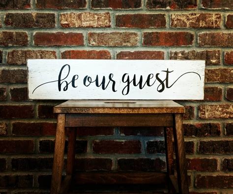 Welcome Be Our Guest Rustic Sign Farmhouse Sign Wooden Sign By