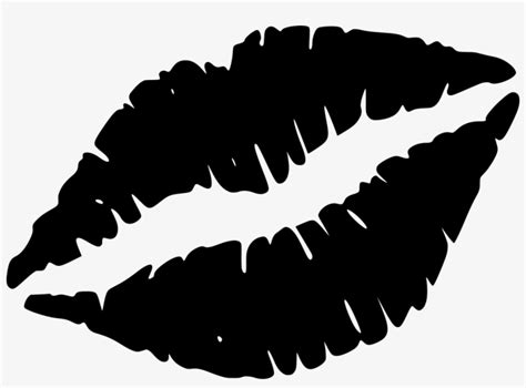 Black Lips Clip Art At Clker Lips Vector Black And White Png Image