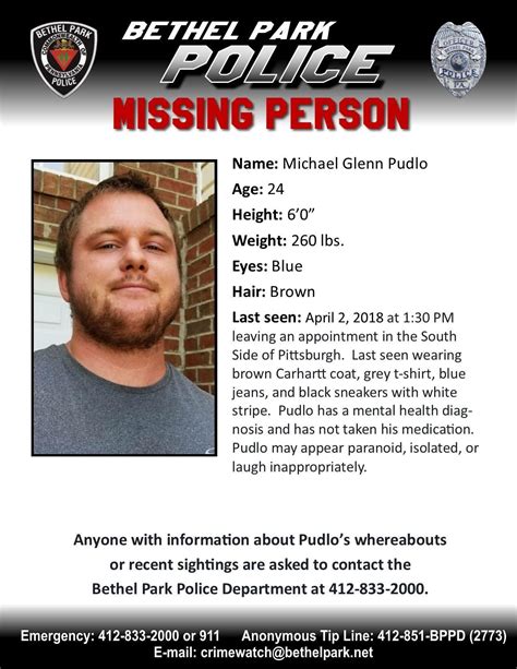 Missing Person Last Seen In South Side Rpittsburgh