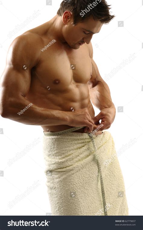 Muscular Man With Towel Stock Photo 62779837 Shutterstock