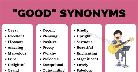 Another Word For Good 60 Great Synonyms For Good In English Love