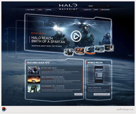 97 видео 33 просмотра обновлен 28 сент. Halo Waypoint游戏官网设计8P_PPT123模板网