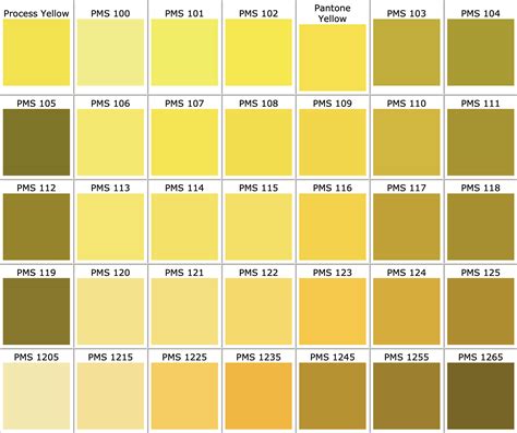 Pantone Color Chart CSI