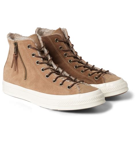 Converse Suede High Top Sneakers In Brown For Men Lyst