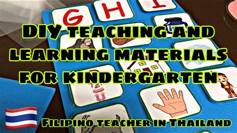 Diy Teaching Materials For Kindergarten Learning Materials For Kids