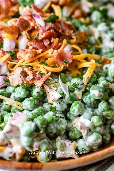 Bacon Pea Salad Spend With Pennies The Greatest Barbecue Recipes