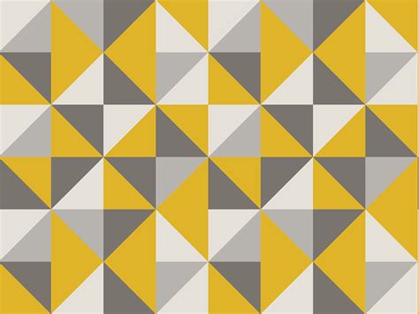 Awasome Grey And Yellow Triangle Wallpaper Ideas