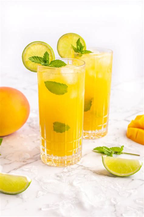 Mango Mocktail Recipe Mango Mojito Mocktail With Mint And Lime