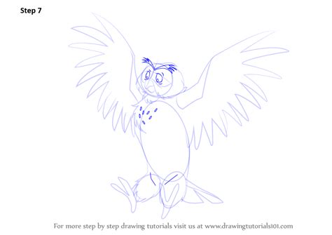 Learn How To Draw Owl From Winnie The Pooh Winnie The Pooh Step By Step Drawing Tutorials
