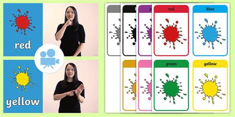 Colors British Sign Language Bsl Video Pack Colors British Sign