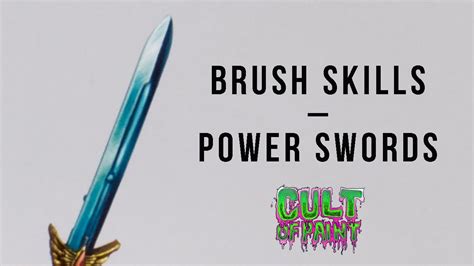 How To Paint A Power Sword Smooth Blends Without An Airbrush Youtube