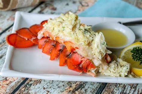 Crab Piggyback Lobster Tails Aka Crab Stuffed Lobster Just A Pinch
