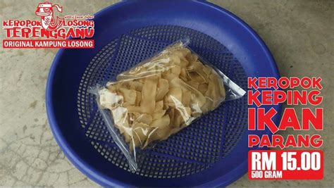 Keropok ikan tamban terengganu kite bang zuhairi enak rasa ori|keningau street food. Keropok keping ikan parang original from selected small ...