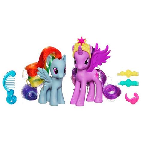 Figurines Mon Petit Poney Princesse Twilight Sparkle Et Rainbow Dash