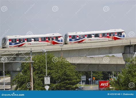 Jfk Airport Airtrain In New York Editorial Stock Photo Image Of