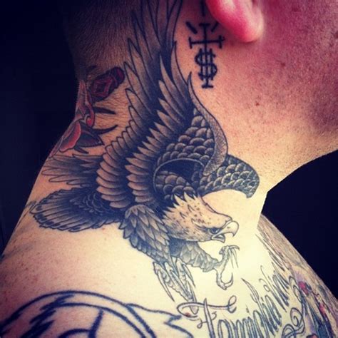 35 Awesome Eagle Neck Tattoos