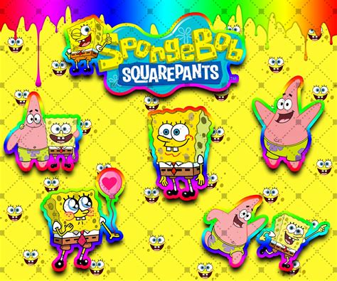 Spongebob Tumbler Design Png Squarepants Png Patrick Png Etsy