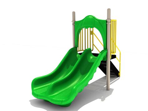 Freestanding Double Slide Playground With A Purpose