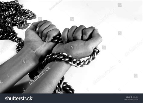 Hands Bound In Chains Stock Photo 990404 Shutterstock