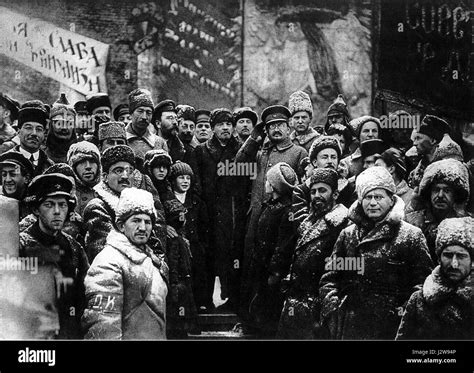 19191107 Lenin Second Anniversary October Revolution Moscow Stock Photo