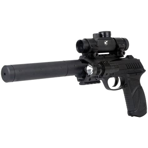 Gamo Pt 85 Blowback Tactical Co2 Air Pistol With Red Laser Rgb Dot