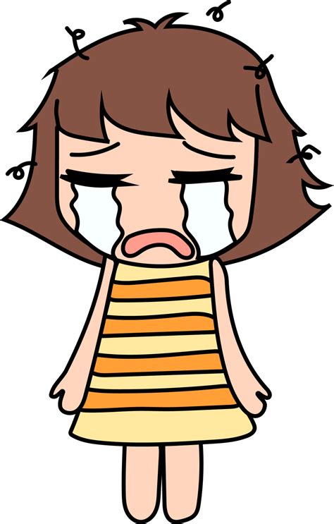 Cartoon Girl Crying Png 33545003 Png