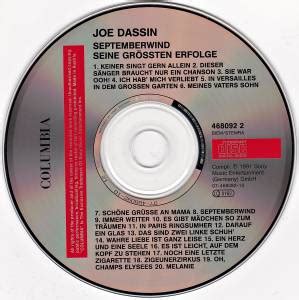 Ich hab' mich verliebt 2:45 a2. Joe Dassin: Septemberwind - Seine Größten Erfolge - CD ...