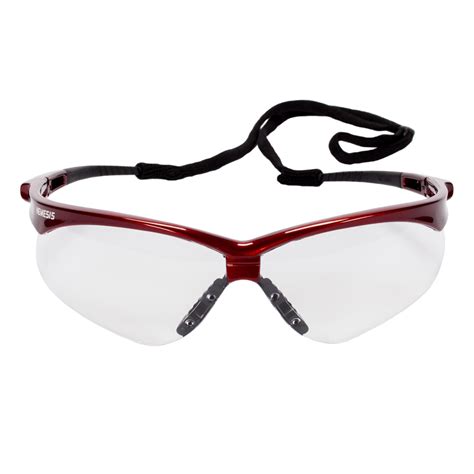 Kleenguard™ Nemesis™ Safety Glasses 47378 With Anti Fog Coating Clear Lenses Red Frame