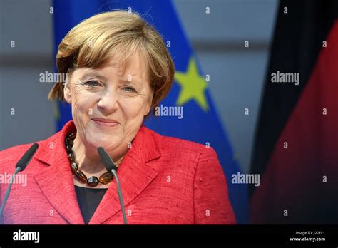 Berlin Deutschland 25 April 2017 Deutsche Bundeskanzlerin Angela