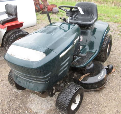 Albrecht Auctions Green Craftsman Riding Mower With 42 Cut