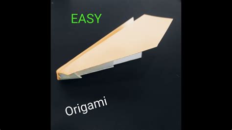 Origami Original Glider Easy Youtube