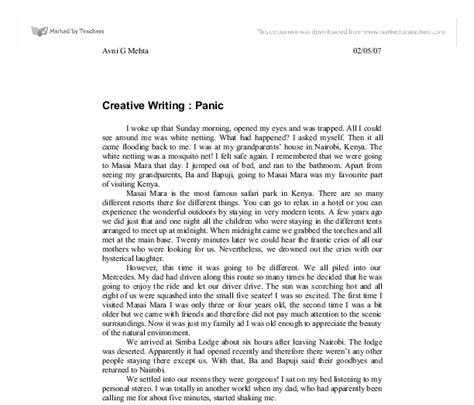 Creative Writing Gcse Creative Writing Tasks
