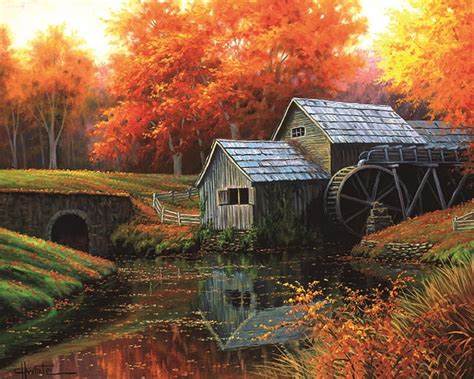 The Old Mill In October Fall Season Autumn Colors Love Four Seasons