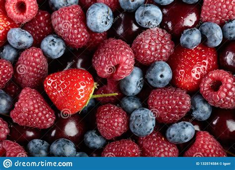 Berries Closeup Colorful Assorted Mix Stock Photo Image Of Healthy
