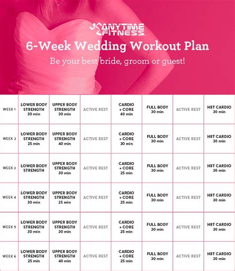 6 Weeks Boot Camp Workout Workout Printable Planner