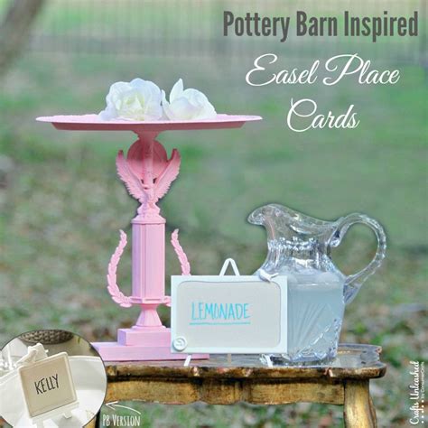 Shop online or visit our local stores. Place Cards DIY: Pottery Barn Inspired Spring Place Card Easels | Diy place cards, Diy easel ...