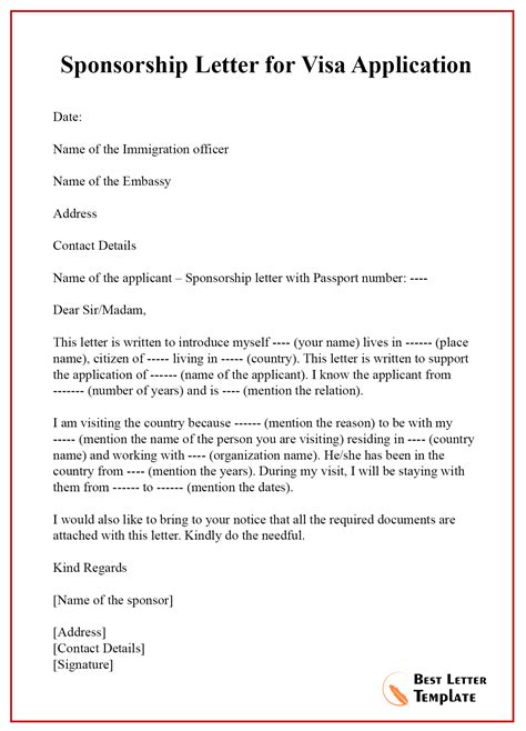 You can follow these as visa recommendation letter sample by an employer or visa recommendation letter for employee. Sponsorship-Letter-for-Visa-Application-Sample - Best ...