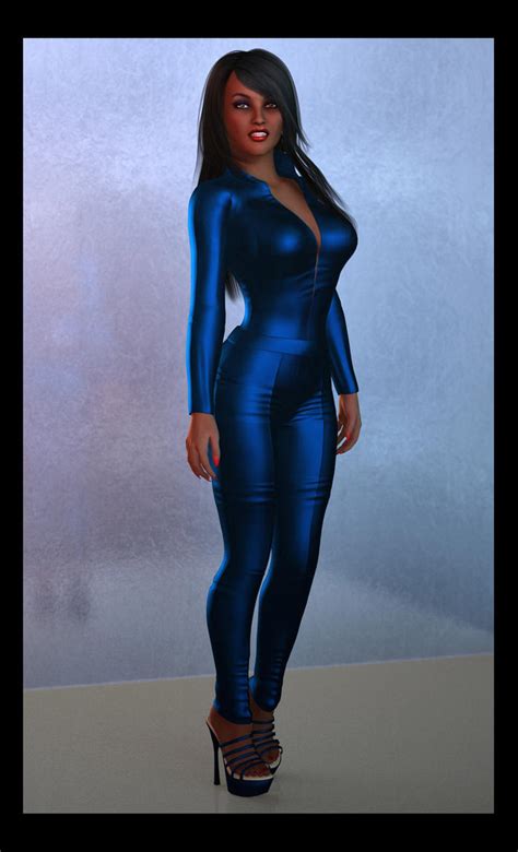 Leila Blue Catsuit By Fanatic On Deviantart