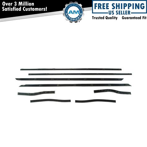 Window Sweep Weatherstrip Inner Outer 8 Piece Set Kit For 65 66 Ford