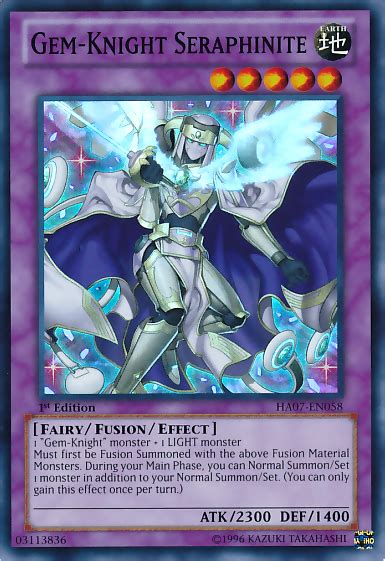 Gem Knight Seraphinite And Brilliant Fusion Yu Gi Oh Tcgocg Card