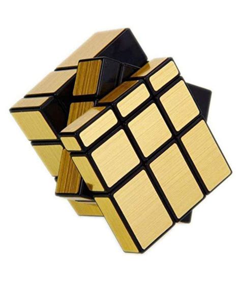 R L Sons 3x3x3 Golden Mirror Cube Golden Puzzle Rubix Rubiks Cube