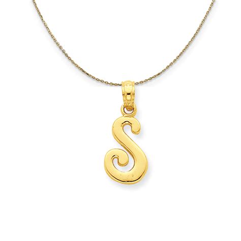 Black Bow Jewelry Company 14k Yellow Gold Mimi Sm Script Initial S