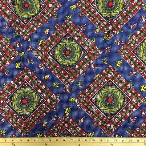 African Print Fabric Cotton Ankara 44 Inches Sold By The Yard 90124 1
