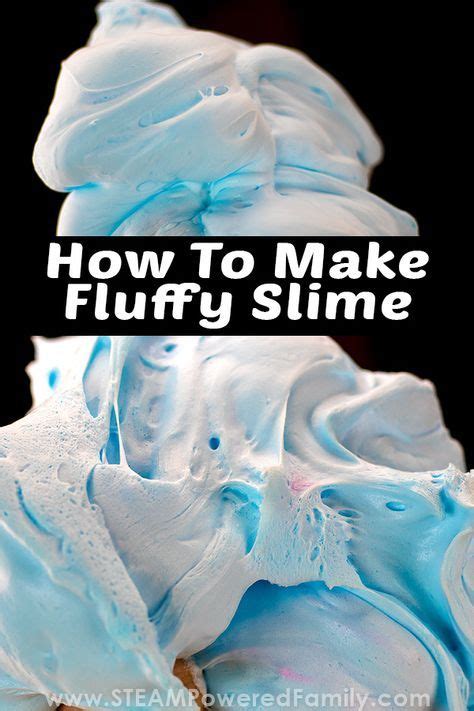 How To Make Fluffy Slime With Contact Lens Solution Making Fluffy