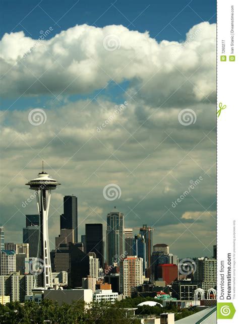 Seattle Cityscape Stock Image Image Of Building America 7260277