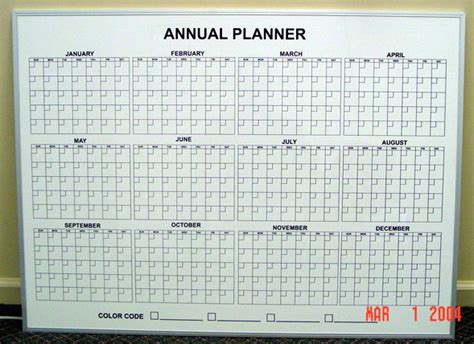 12 Month Magnetic Calendar Dry Erase Planning Calendar Up To 4 X 8