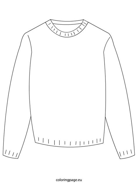 winter sweater coloring page
