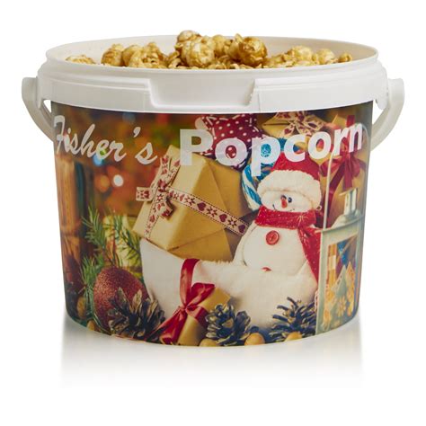 Fishers Popcorn Holiday Tin Gluten Free 5 Simple Ingredients